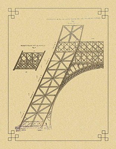 Detail of the Eiffel tower multi-scale design